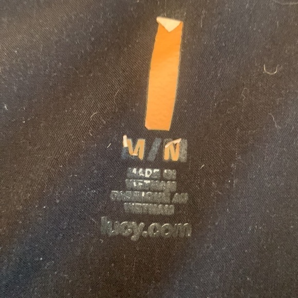 Lucy Faux Denim Lightweight Full Zip High Collar Jacket Size Small - Picture 9 of 9